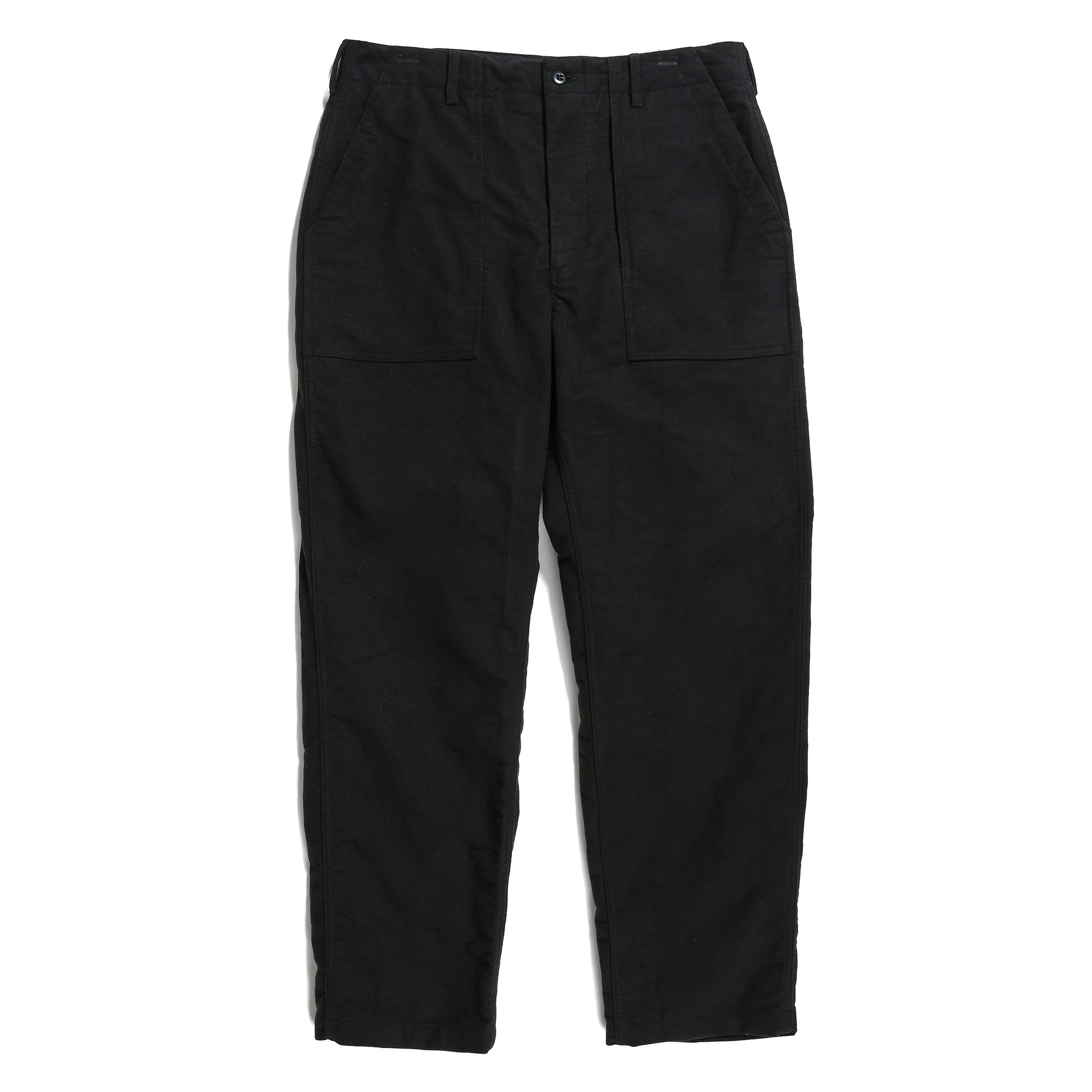 Engineered Garments Fatigue Pant - Black Cotton Moleskin | Garmentory