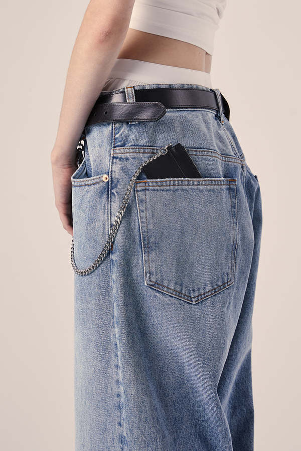 MM6 Maison Margiela Chain-link Buckle Belt - Black | Garmentory