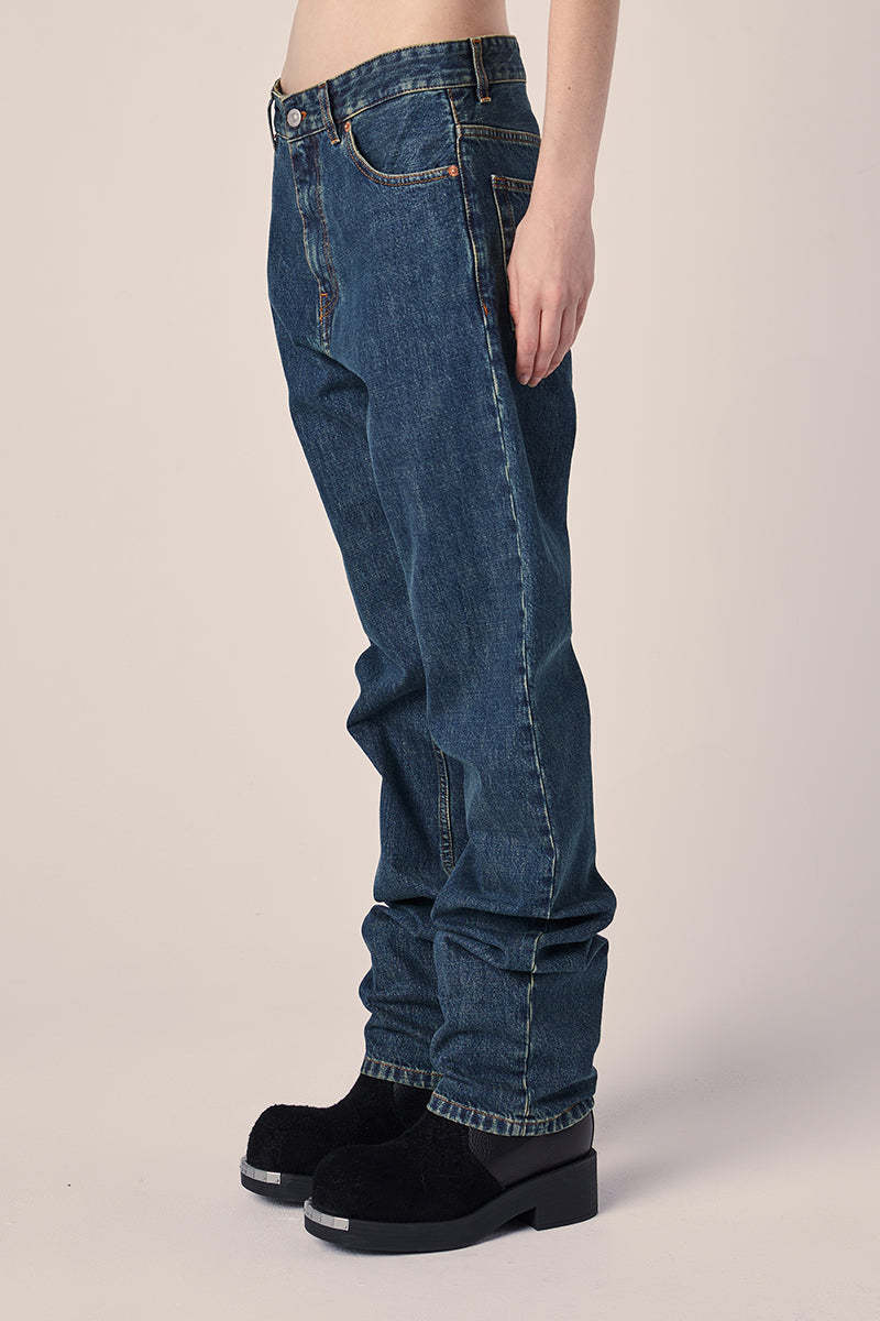 デニム・ジーパン MM6 Maison Margiela Mid rise straight jeans 23934678_53963030_600.jpg