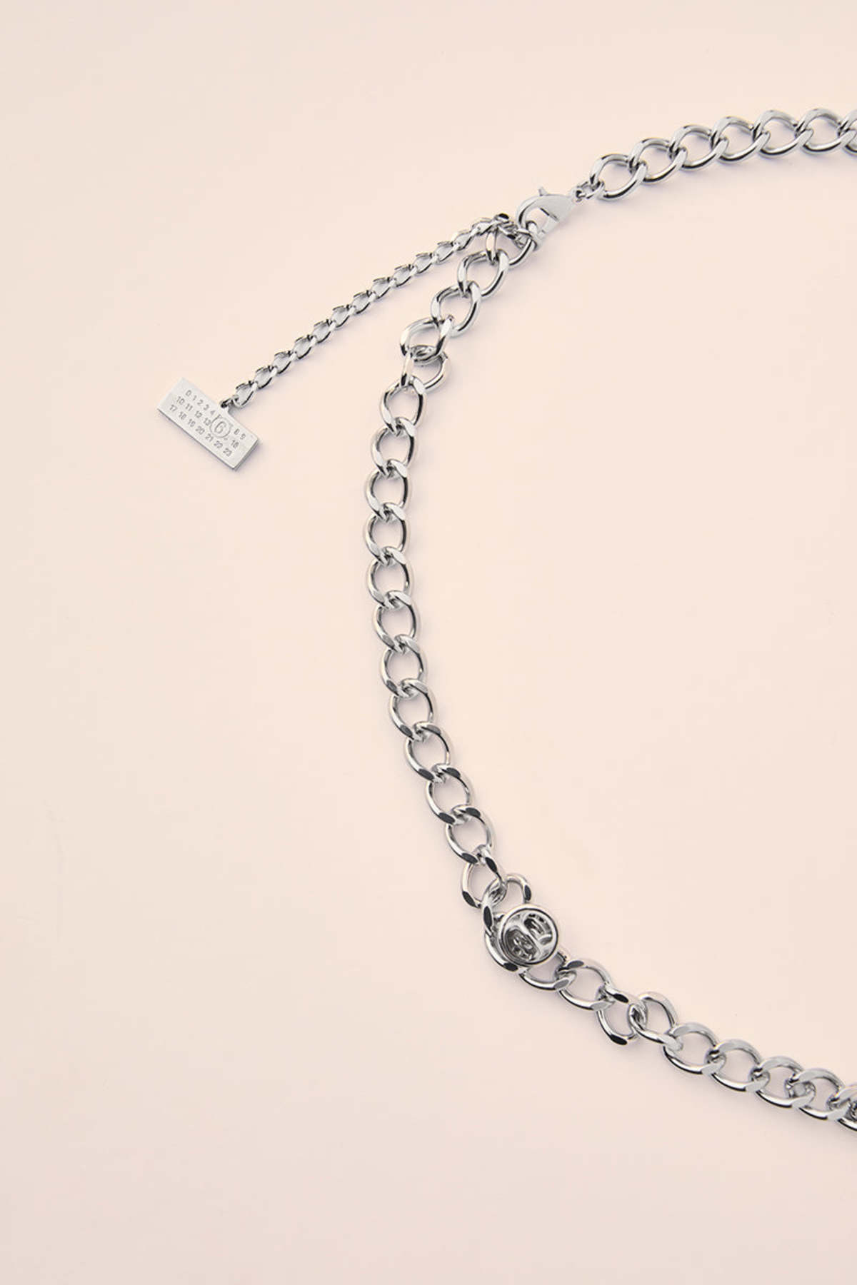 MM6 Maison Margiela Pin Chain Necklace - Silver | Garmentory