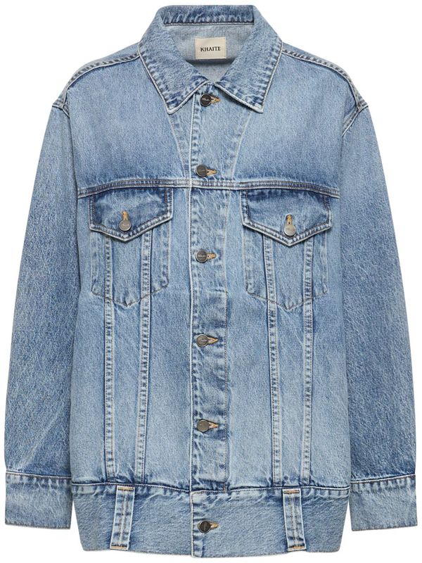 khaite Grizzo Cotton Jacket - Denim | Garmentory