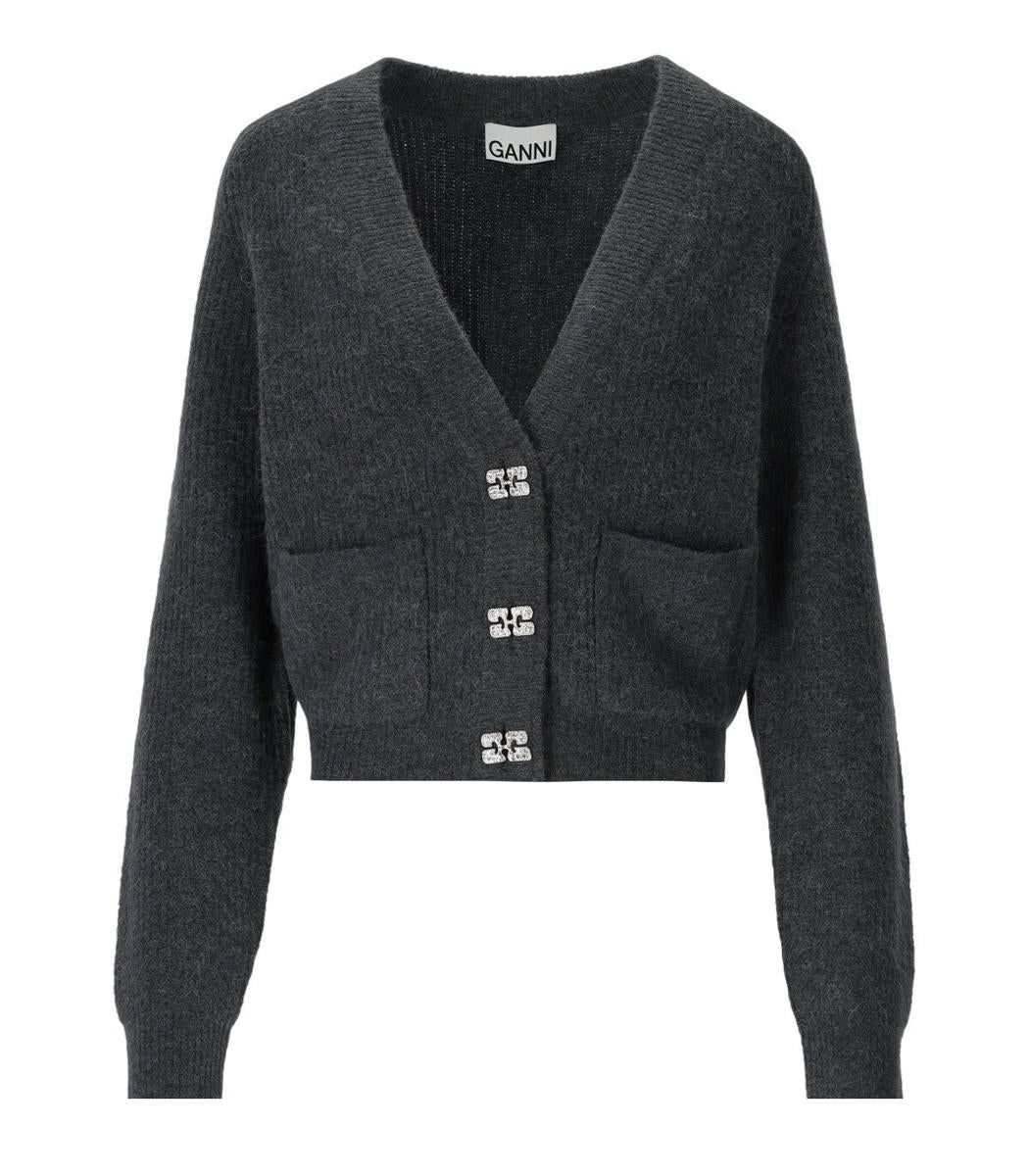 GANNI--DARK-GREY-CARDIGAN-