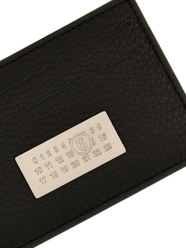 MM6 Maison Margiela Numeric signature card holder - Black
