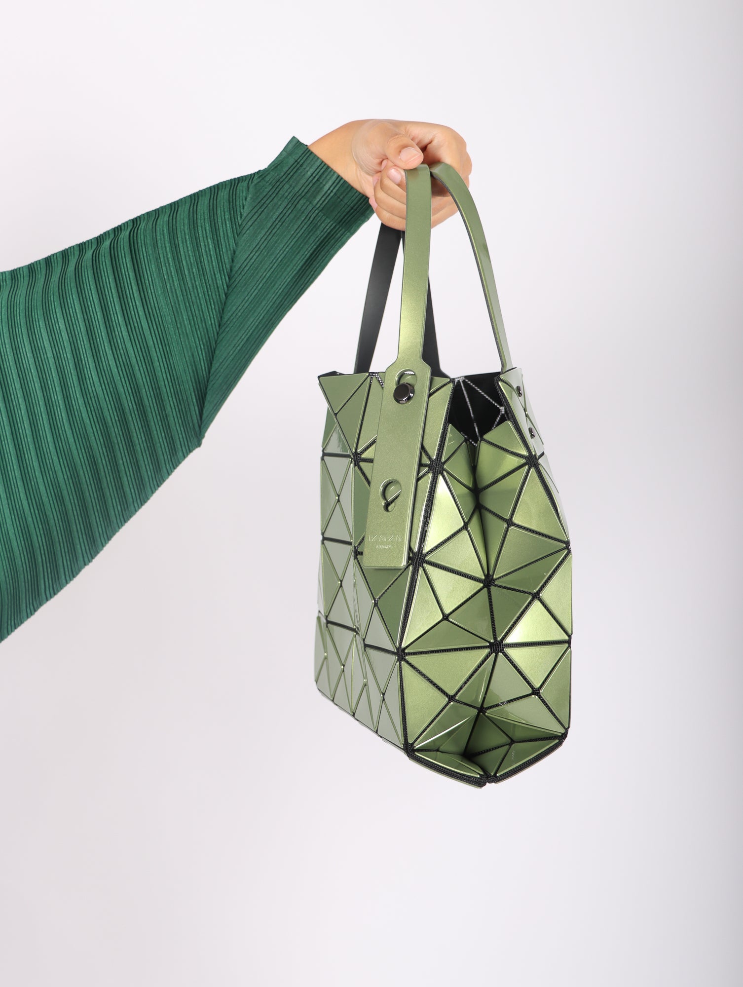 Boston Shoulder Bag in Khaki by Bao Bao Issey Miyake | Garmentory