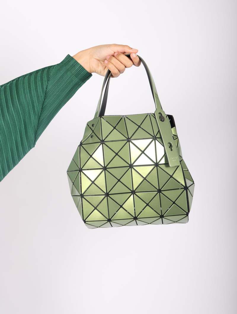 Boston Shoulder Bag in Khaki by Bao Bao Issey Miyake