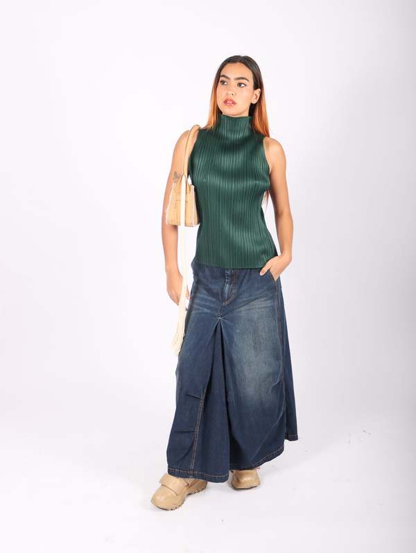 Pleats Please by Issey Miyake New Colorful Basics 3 Top - Dark Pleats Please by Issey Miyake New Colorful Basics 3 Top - Dark