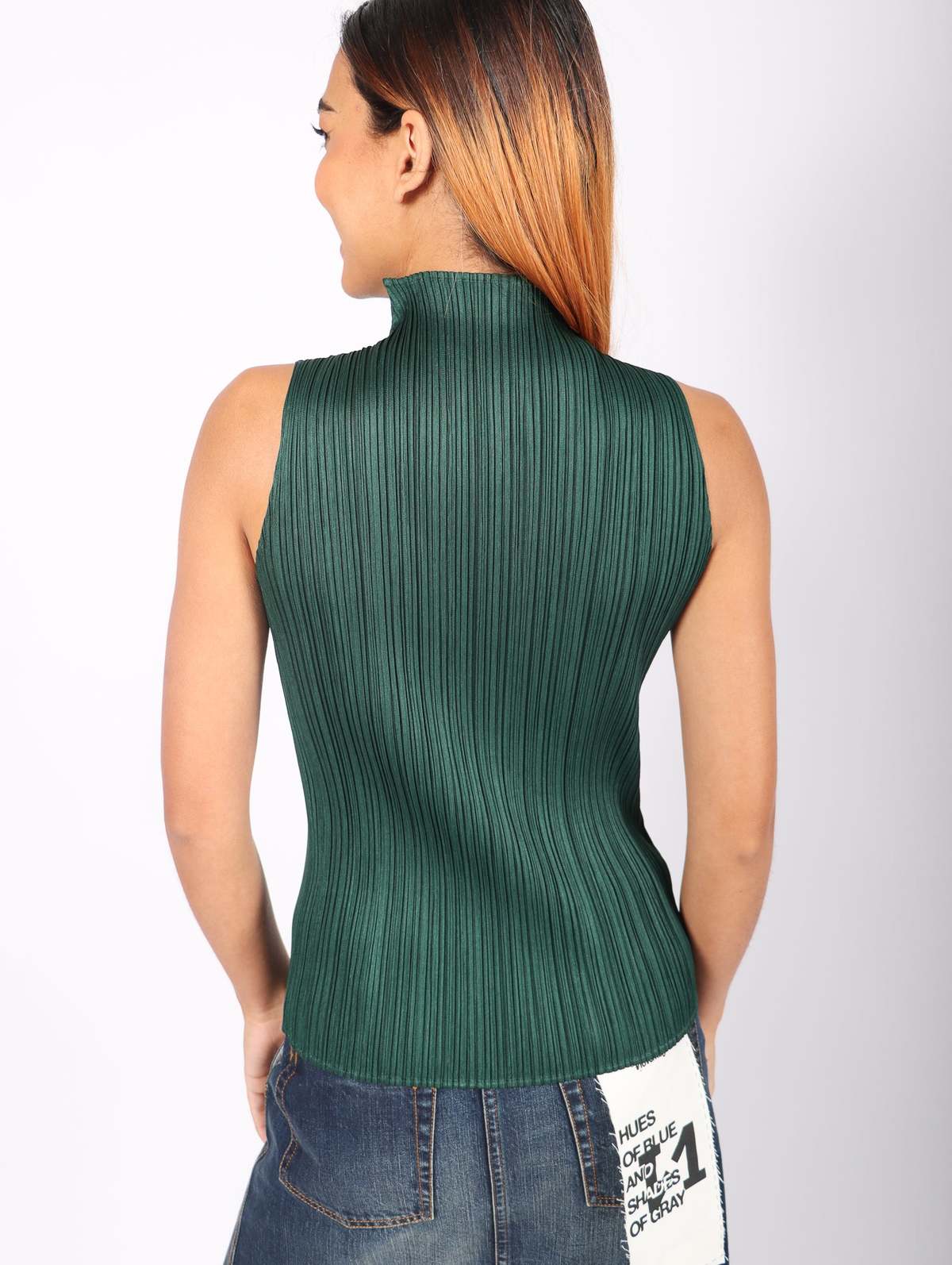 Pleats Please by Issey Miyake New Colorful Basics 3 Top - Dark 