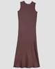 Baserange DYDINE TANK DRESS - DARK BROWN - Thumbnail 4