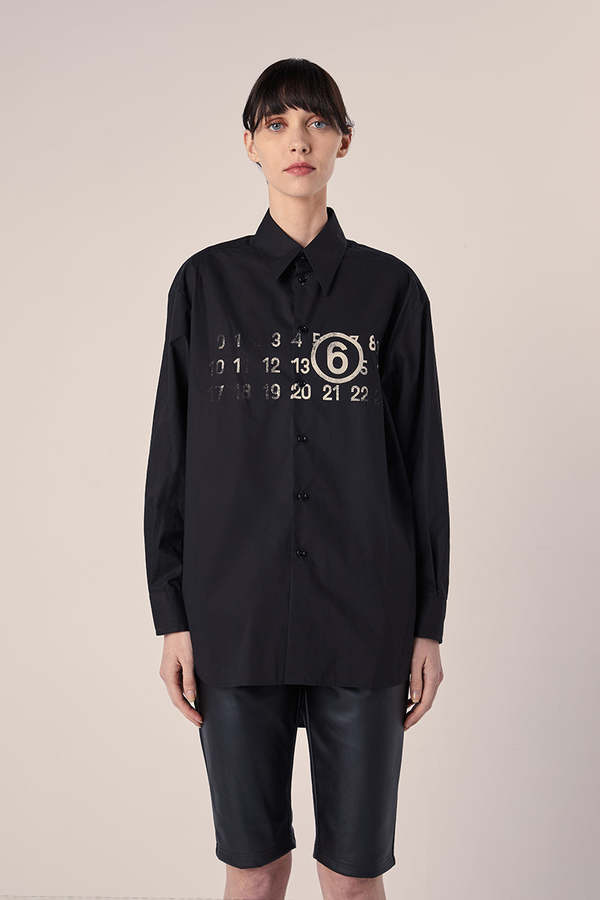 MM6 Maison Margiela Men's Shirt Numeric Black main image 1