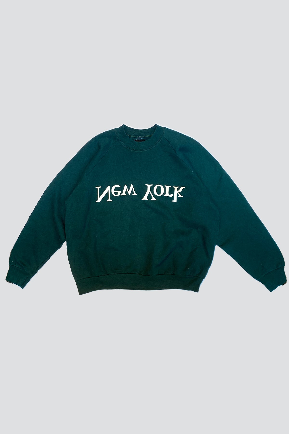Assembly Recycled Cotton New York Logo Sweatshirt Forest Green