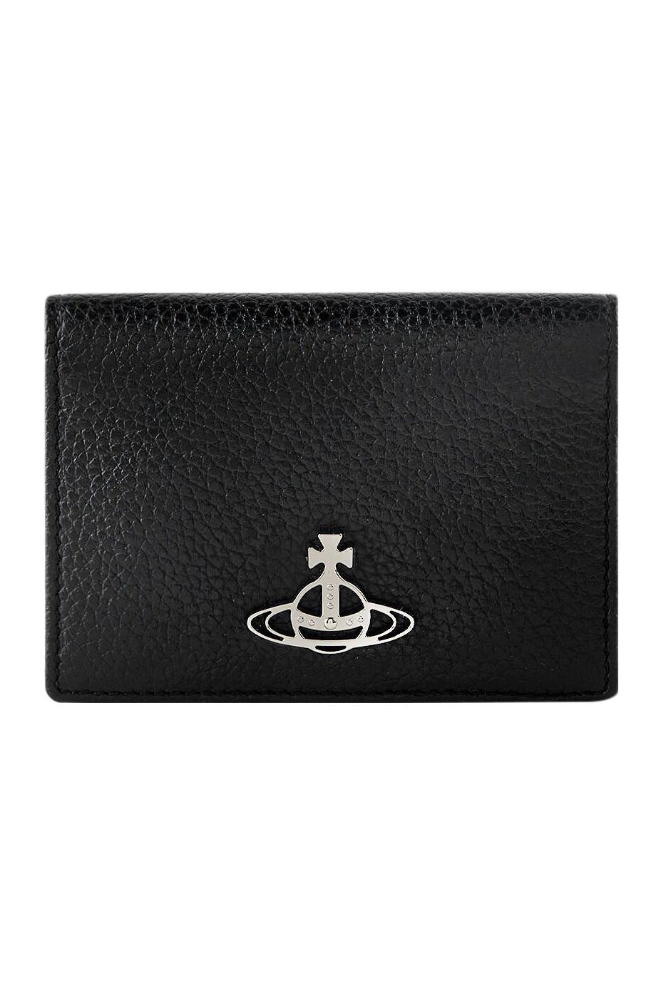 Vivienne Westwood Grain Leather Cardholder - Black | Garmentory