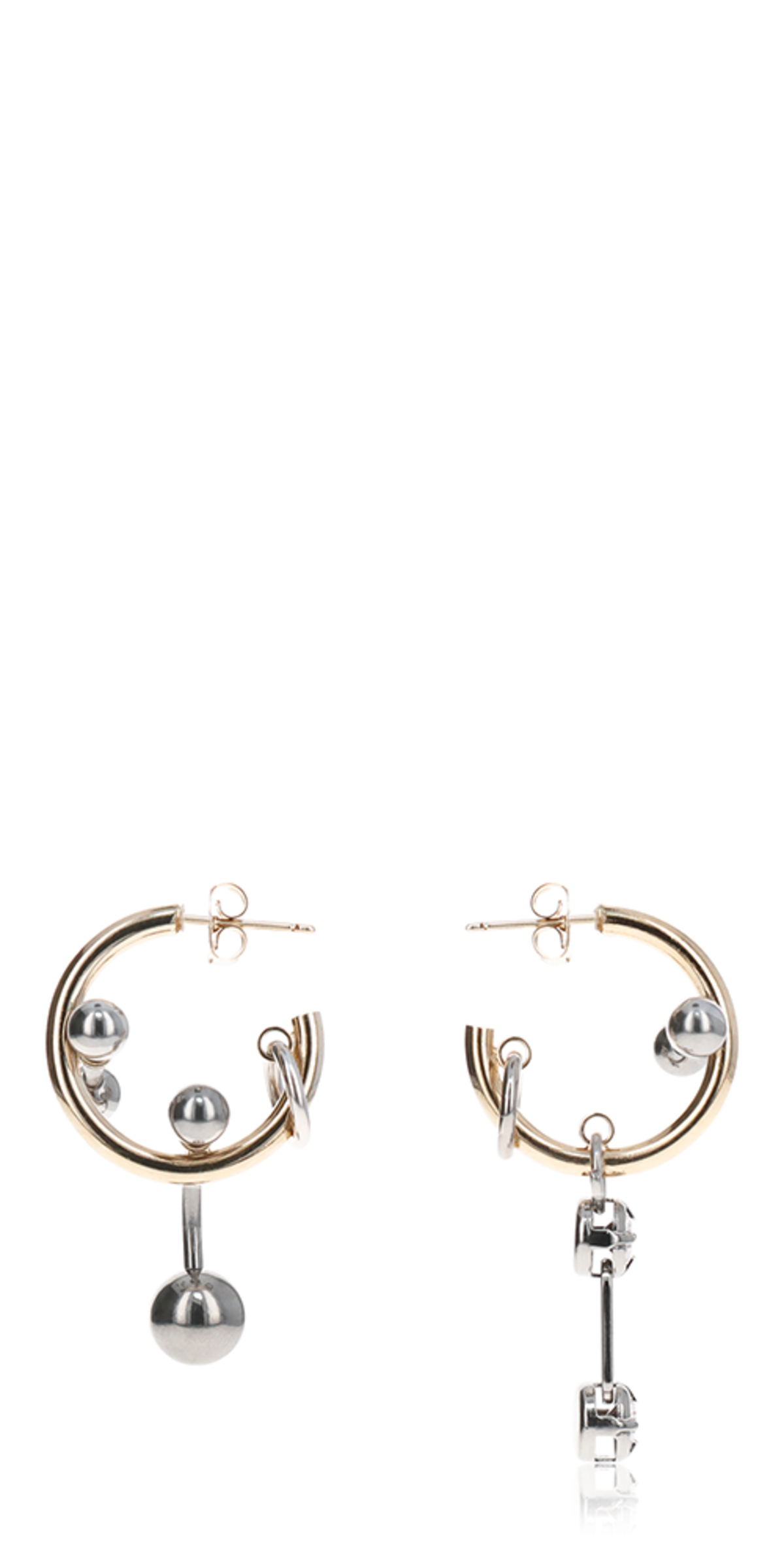 Justine Clenquet Debbi Earrings - Gold/Silver | Garmentory