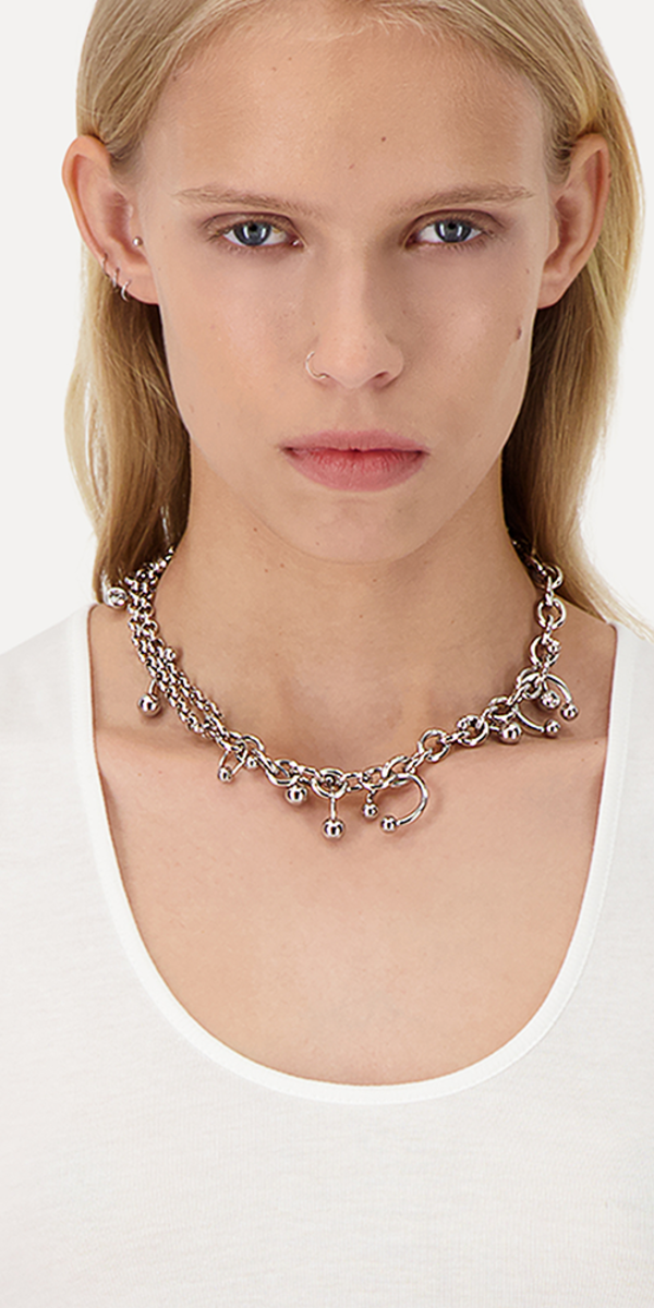 Justine Clenquet Holly Necklace - Silver | Garmentory