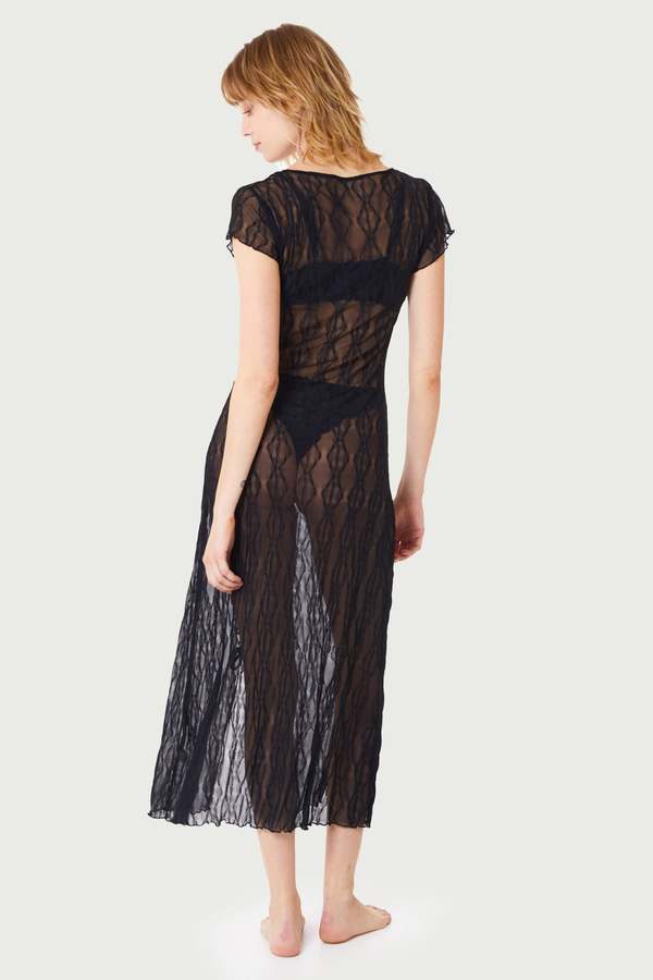 find me now second skin sheer midi dress Find Me Now Second Skin Sheer Midi Dress In Cream