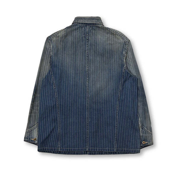 Full Count Chore Jacket - Indigo Wabash Stripe | Garmentory