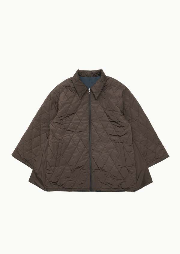 【AMOMENTO】24fw QUILTED REVERSIBLE PADDED JUMPER Amomento Quilted Reversible Jumper - Dark Navy | Garmentory