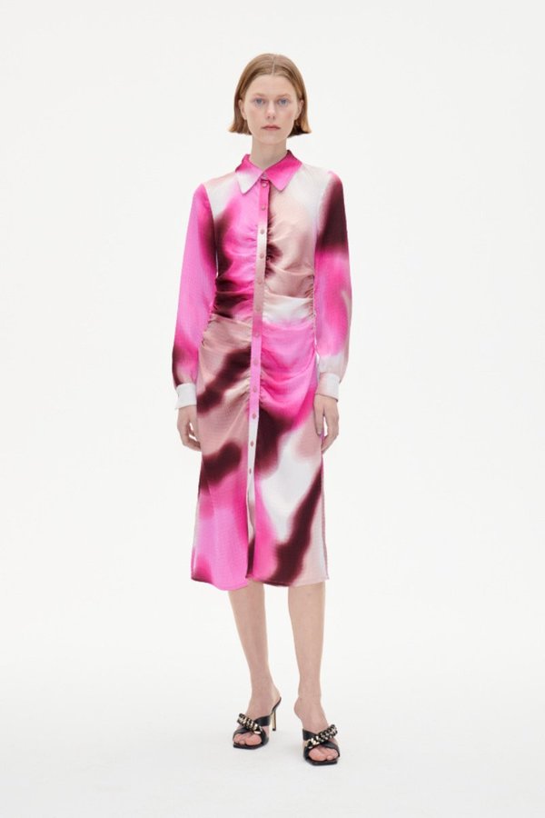 baum und pferdgarten pink dress Baum Und Pferdgarten Aleema Long-sleeve Dress