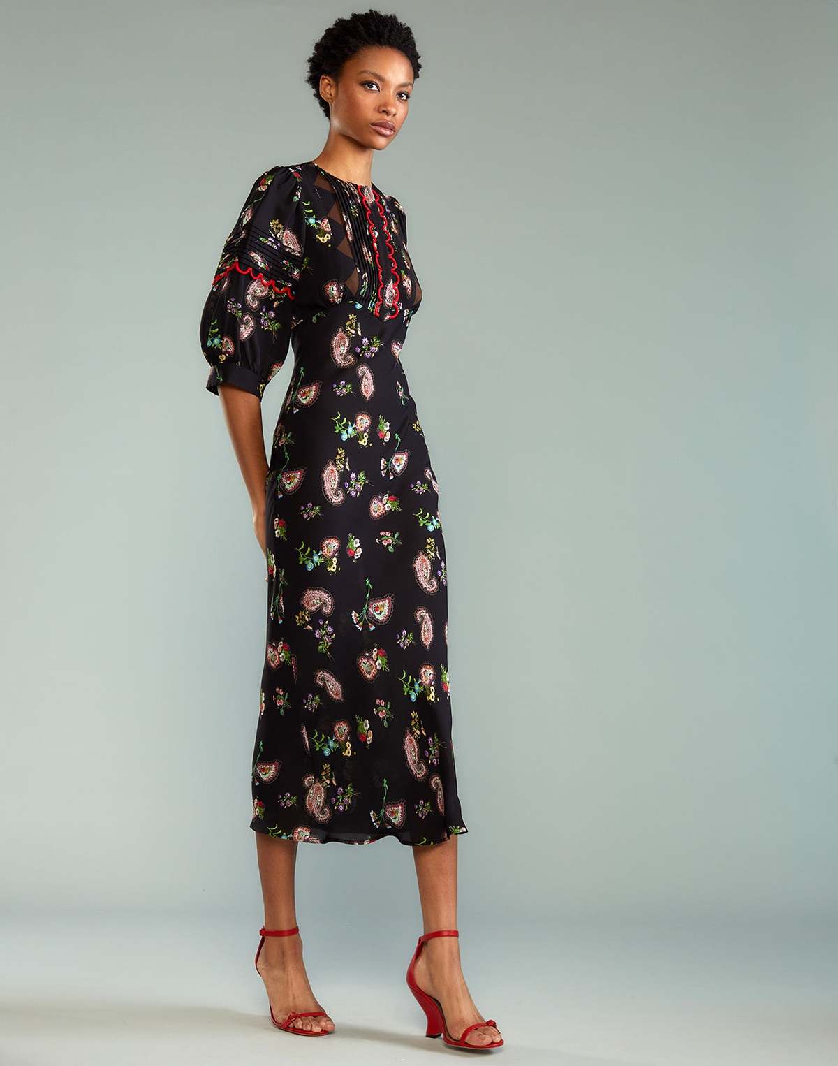 CYNTHIA ROWELY Metallic GARDEN Cocktail Dress *Size 2
