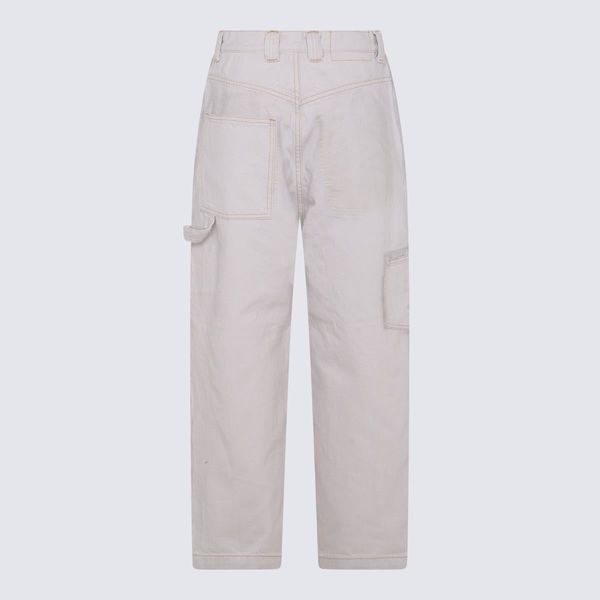 Maison Margiela RUST COTTON BLEND PANTS - Rust | Garmentory