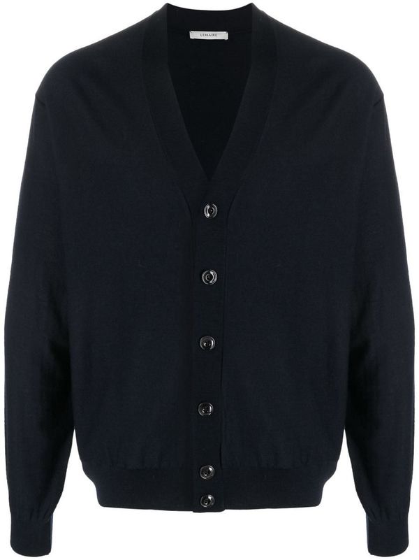 Lemaire RELAXED TWISTED CARDIGAN CLOTHING - Blue | Garmentory