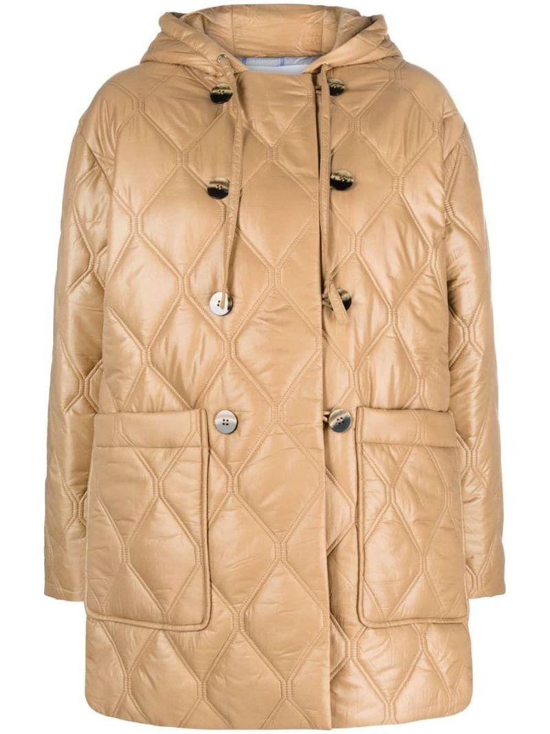 【送料&関税込】Ganni Hooded Quilted Jacket Ganni Hooded Quilted Jacket | italist