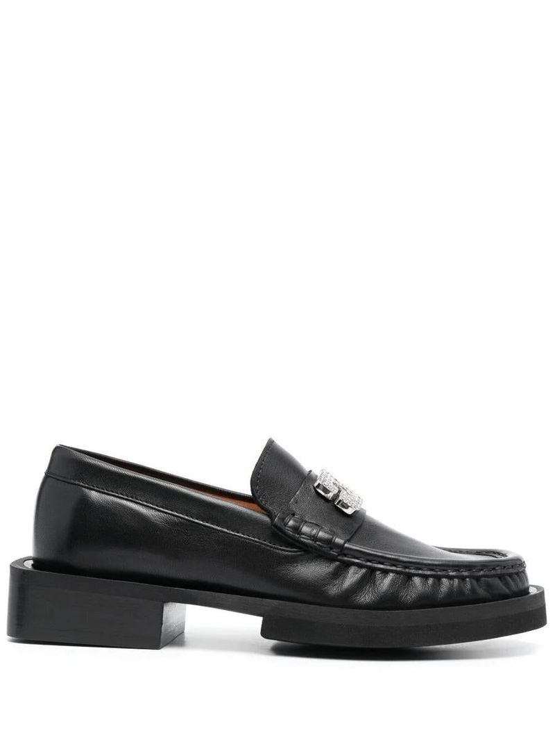 GANNI レディース ローファー RHINESTONE LOGO LOAFER GANNI ガニー レディース ローファー RHINESTONE LOGO LOAFER