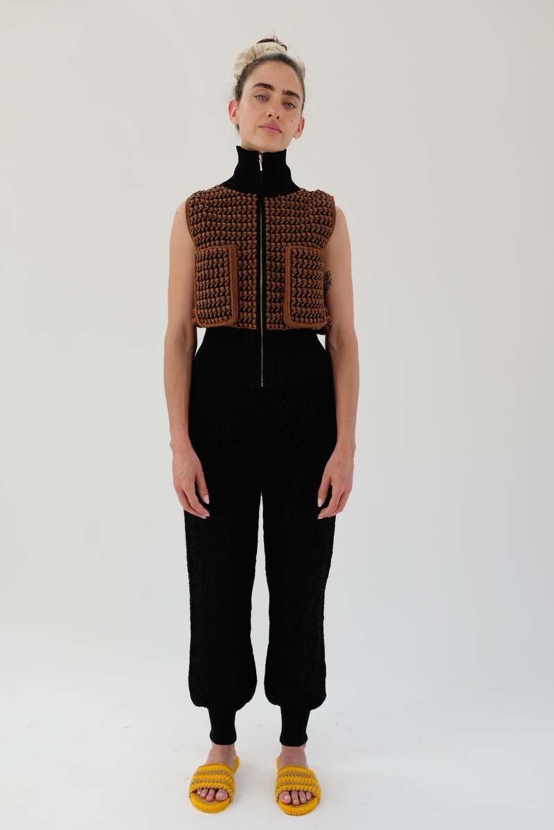 Beklina Pastiche Combo Pant - Black Beklina Pastiche Combo Pant - Black