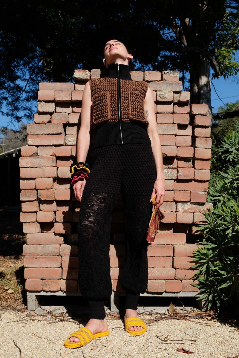 Beklina Pastiche Combo Pant - Black Beklina Pastiche Combo Pant - Black