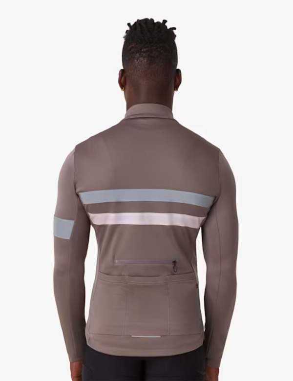 Rapha Brevet Long Sleeve Jersey - Mushroom/Silver | Garmentory