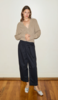 Deiji Studios Cropped Cardigan - Wheat - Thumbnail 3