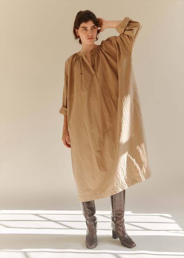 Caramel Yew Dress - Brown