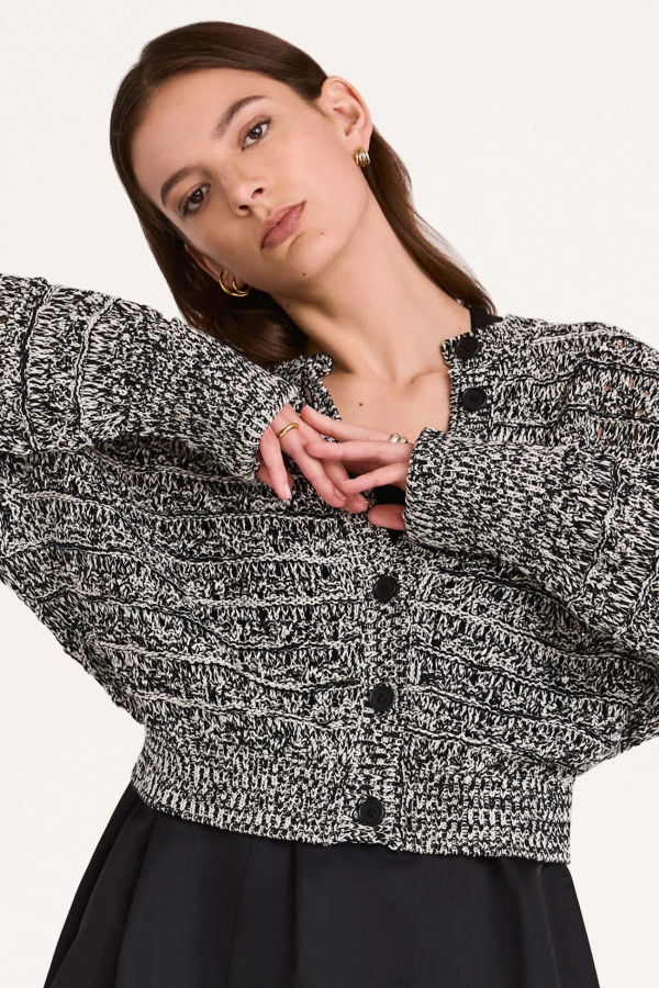 Merlette Hubert Knit Sweater - Black/White
