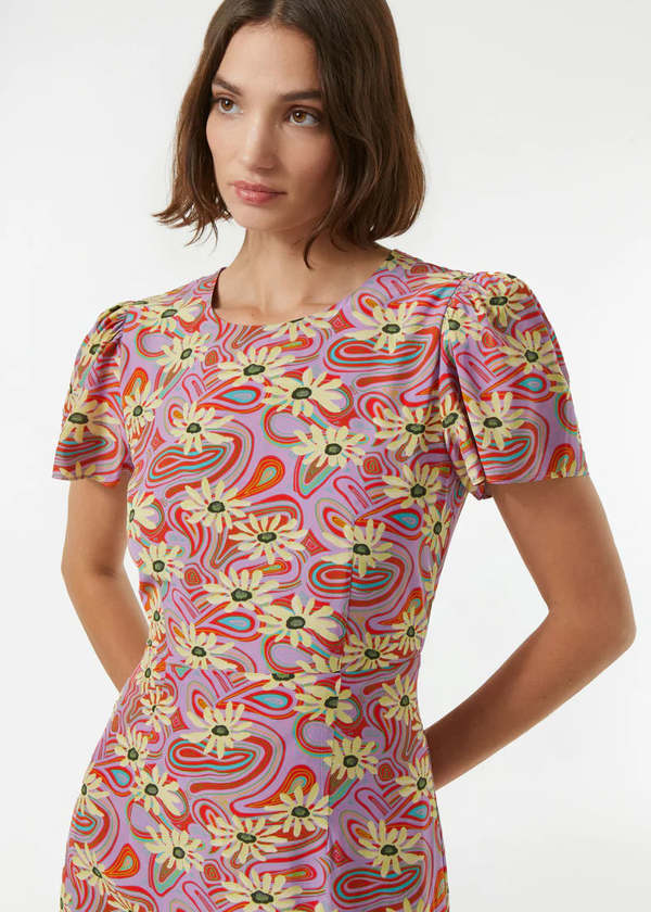Rhode Resort Rhode Lulani Dress - Pink Floral Trip