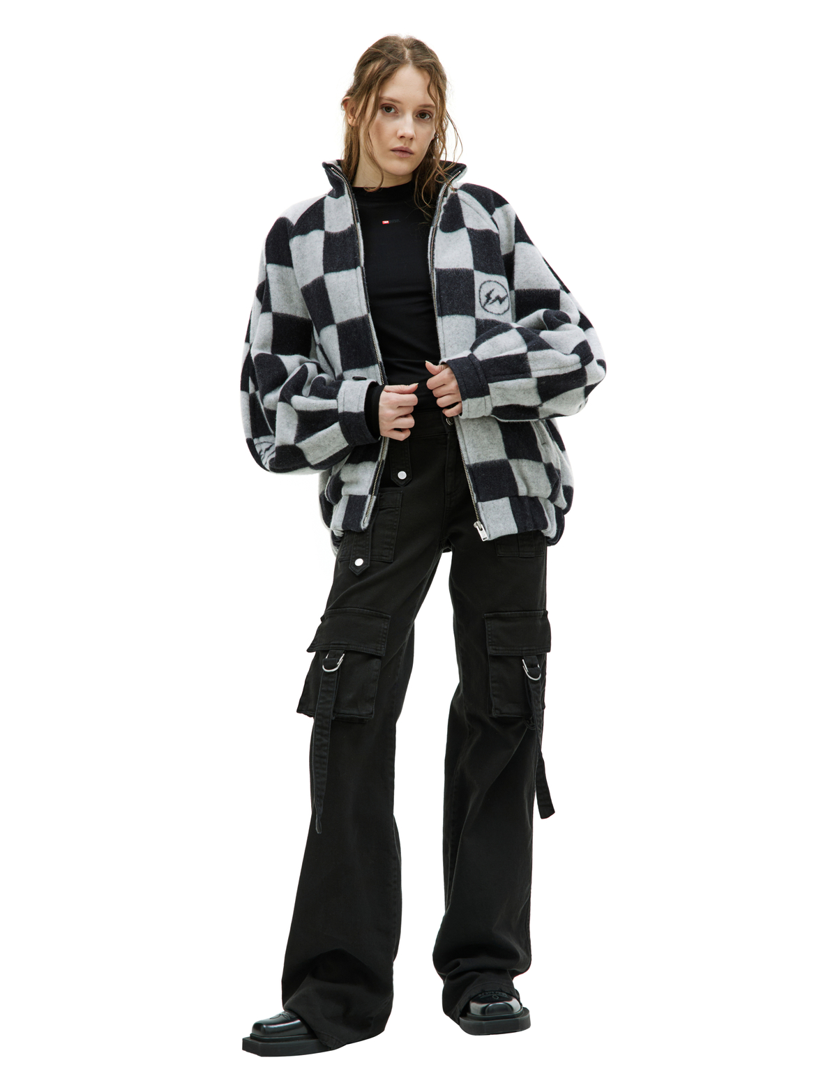 半額　UNDERCOVER x fragment design マフラー Undercover Undercover x Fragment design wool bomber jacket