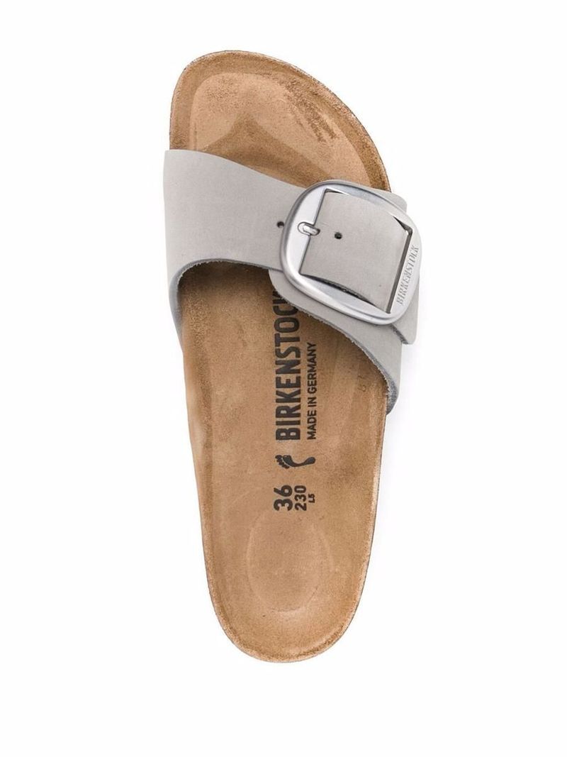 Birkenstock Madrid Big Buckle Sandals Dove/Grey Garmentory