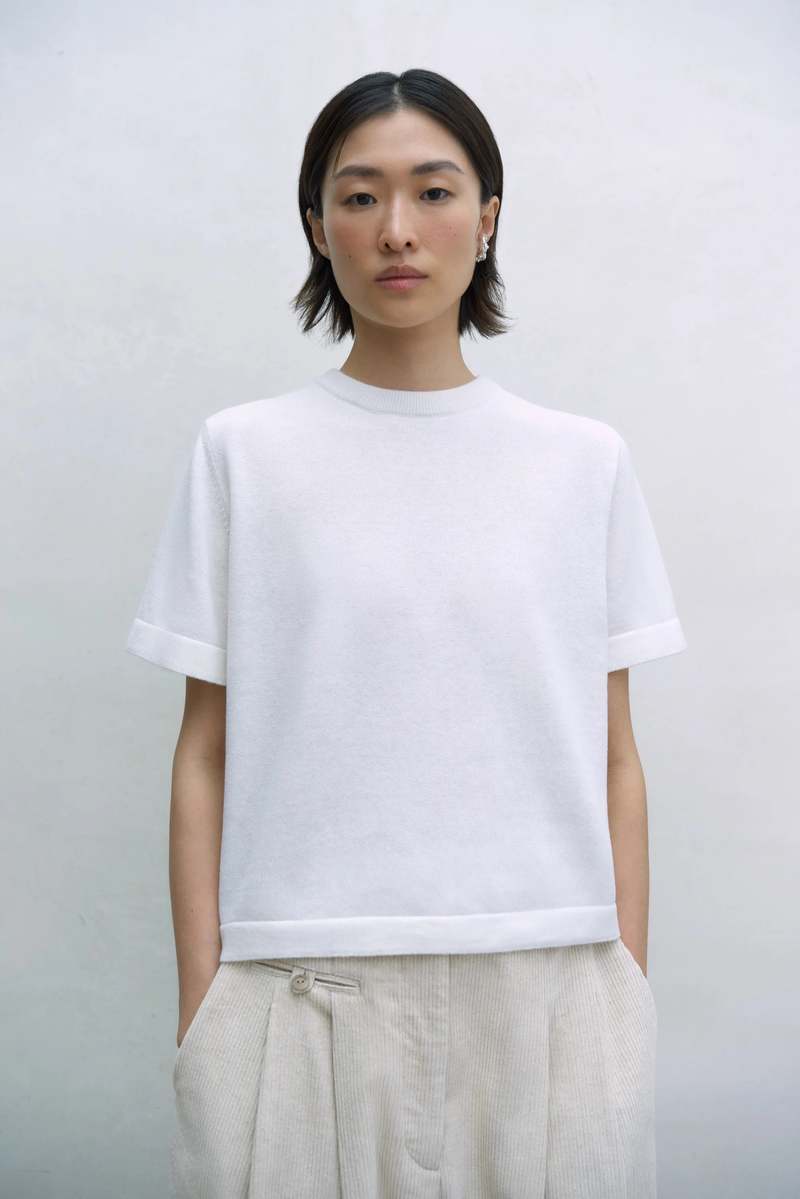 CORDERA MERINO WOOL T-SHIRT - WHITE CORDERA MERINO WOOL T-SHIRT - WHITE