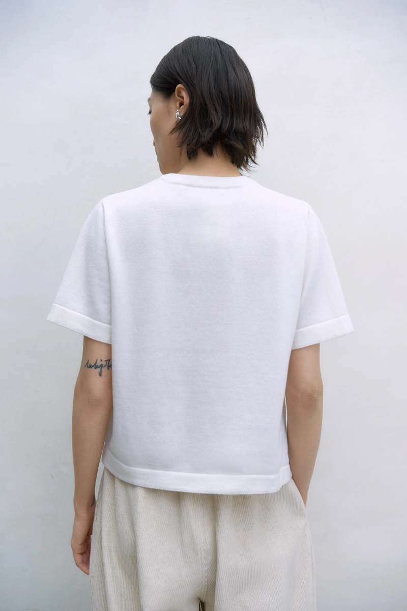 CORDERA MERINO WOOL T-SHIRT - WHITE CORDERA MERINO WOOL T-SHIRT - WHITE