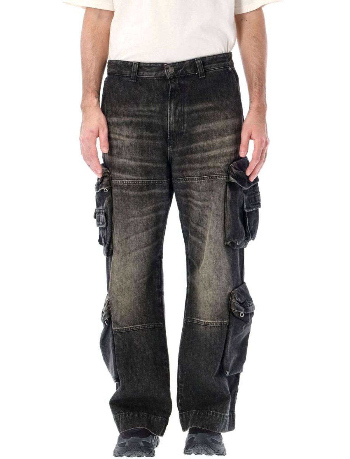 パンツ (DIESEL) Straight Jeans D-Fish Oghaa DIESEL Straight jeans D-Fish Oghaa - Black Wash | Garmentory