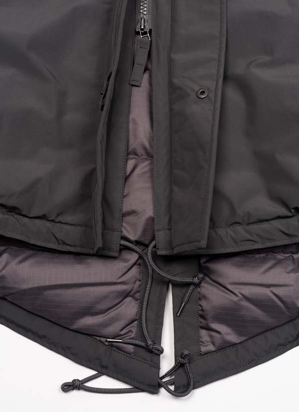 Nanamica GORE TEX FISHTAIL LONG COAT - GRAY