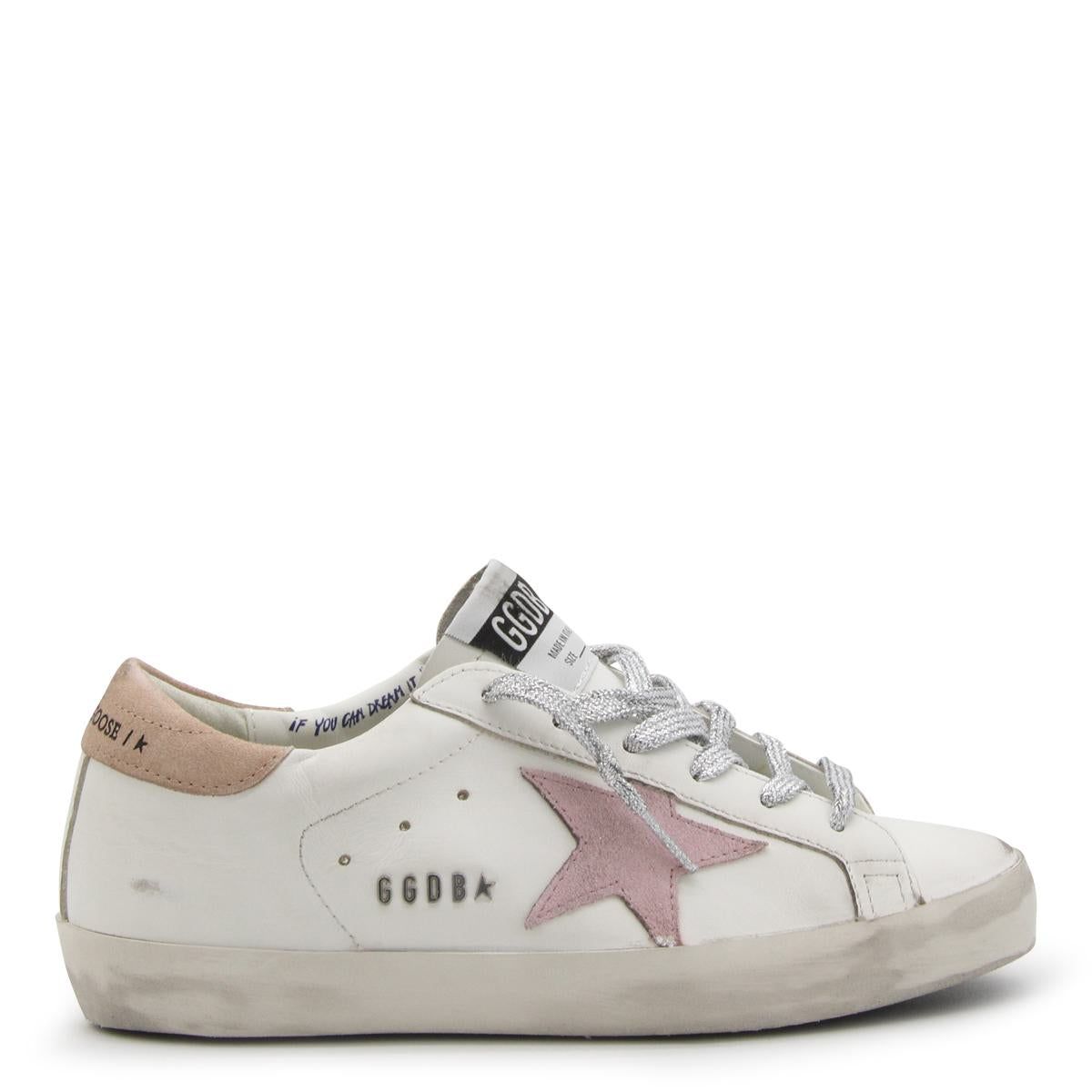 Golden Goose Sneakers - WHITE/ANTIQUE PINK/NOUGAT | Garmentory