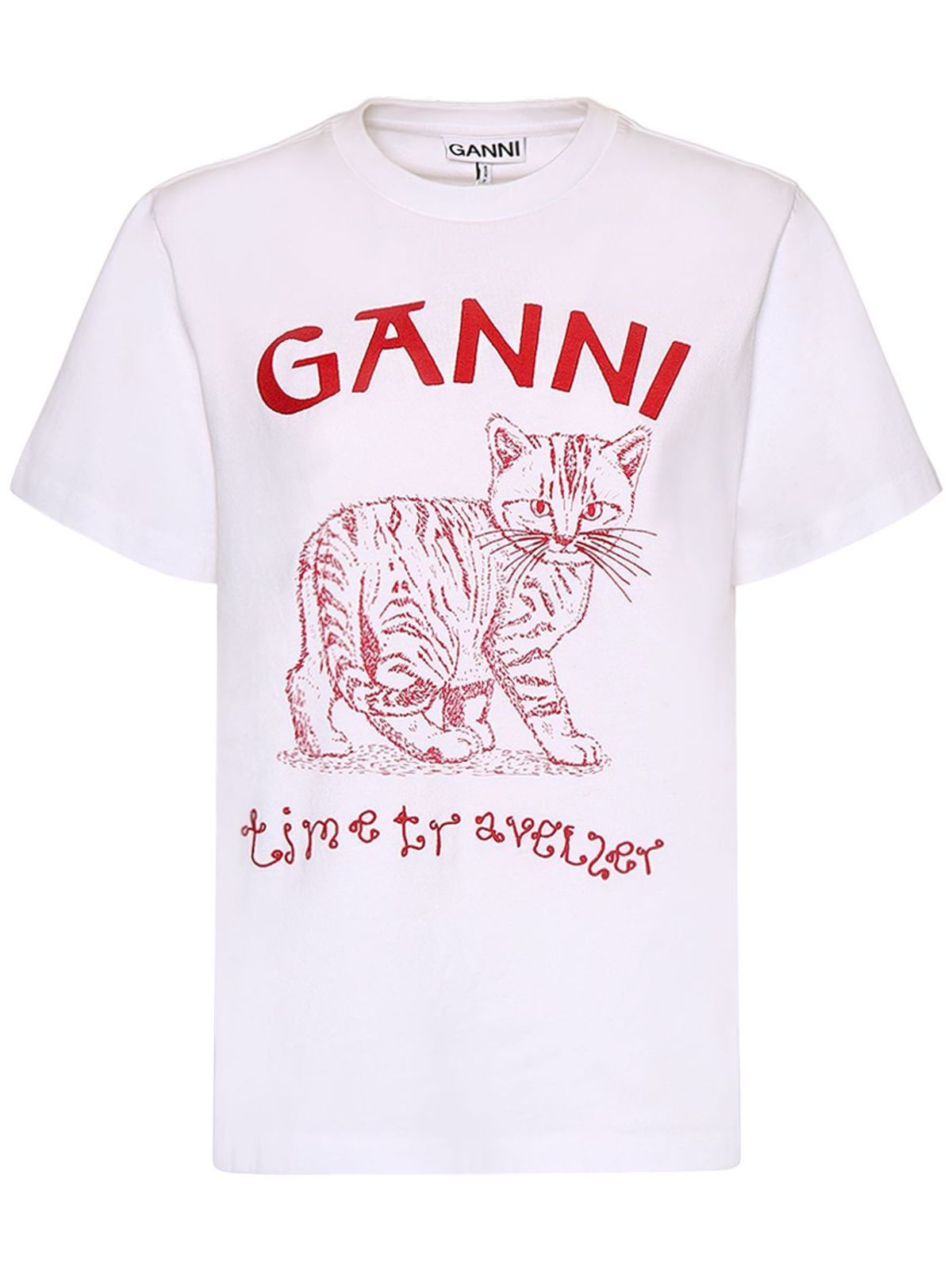 ★Ganni★ Basic Jersey Cat Relaxed Fit Short Sleeve T-Shirt Ganni Basic Jersey Cat Relaxed T-Shirt – Cycle Platform