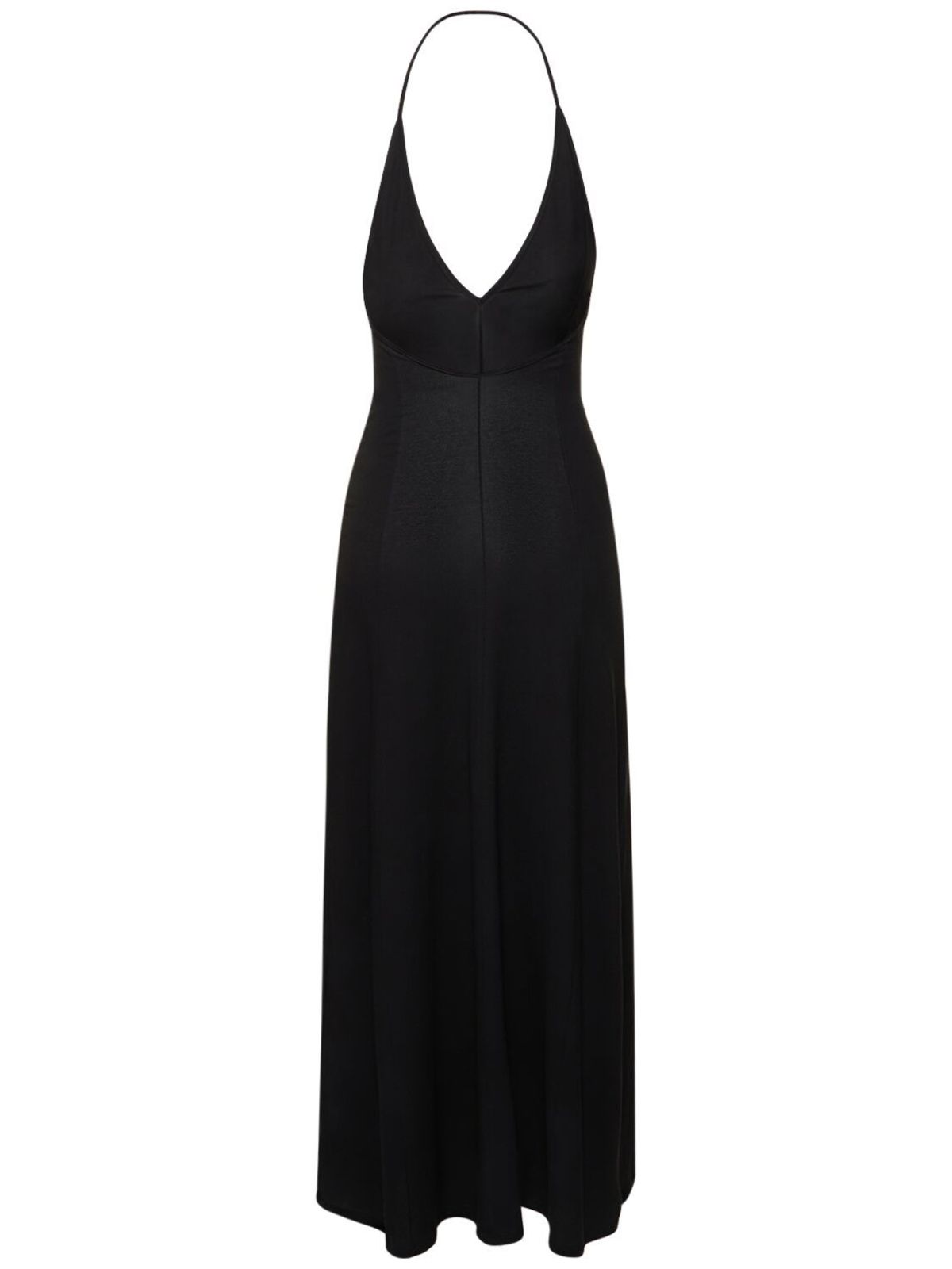 khaite Raysha Stretch Cotton Midi Dress - Black | Garmentory
