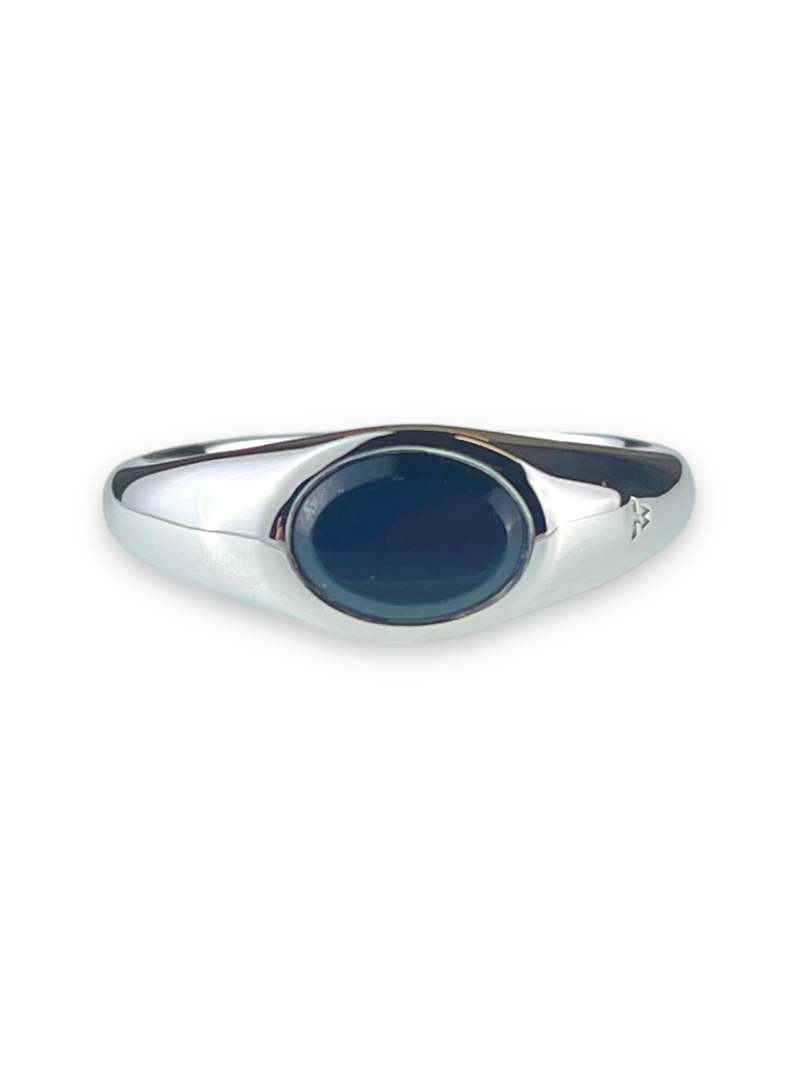 Tom Wood JOE BLUE HAWK EYE RING - Silver | Garmentory