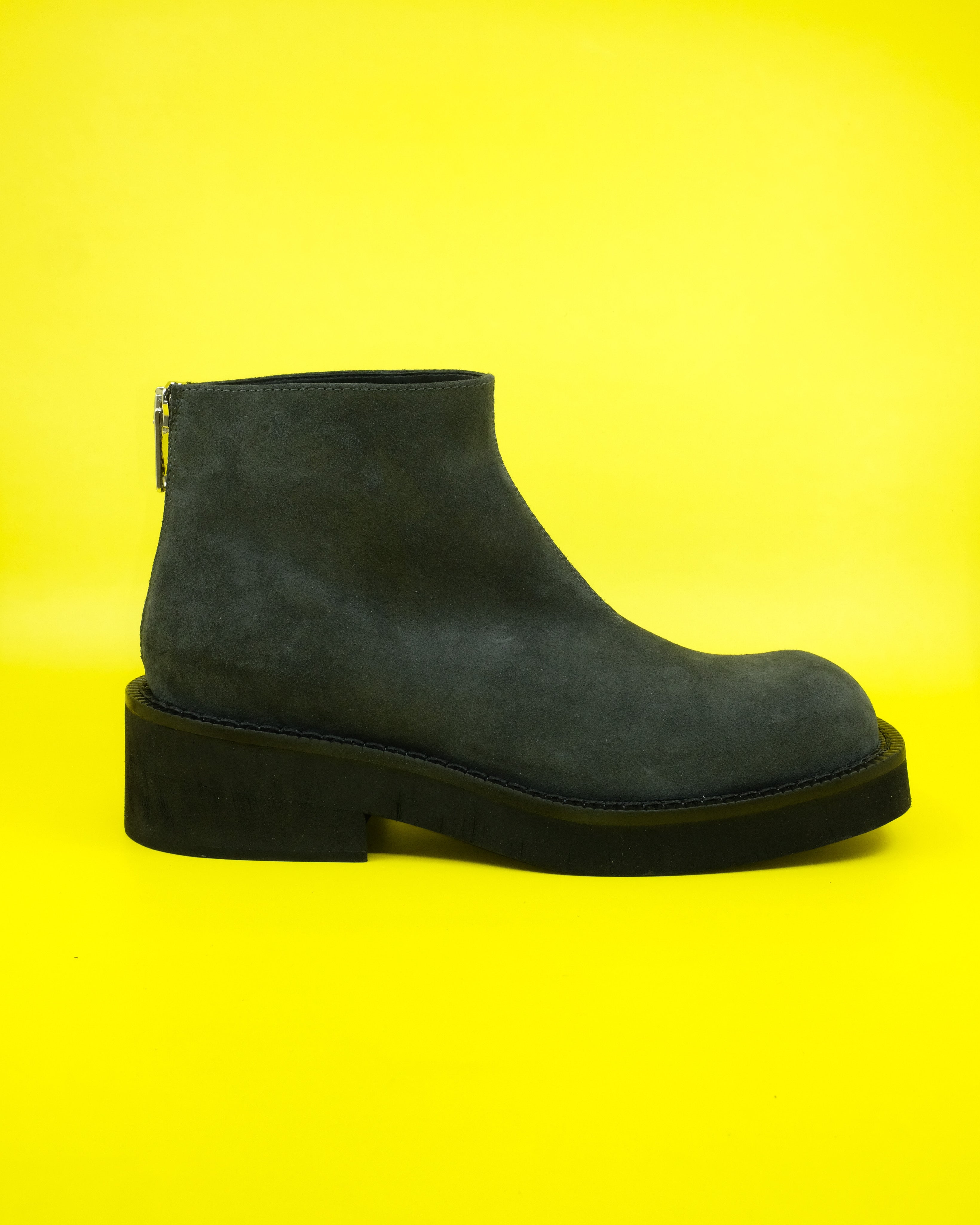 MM6 Maison Margiela Reverse Leather Square Toe Platform
