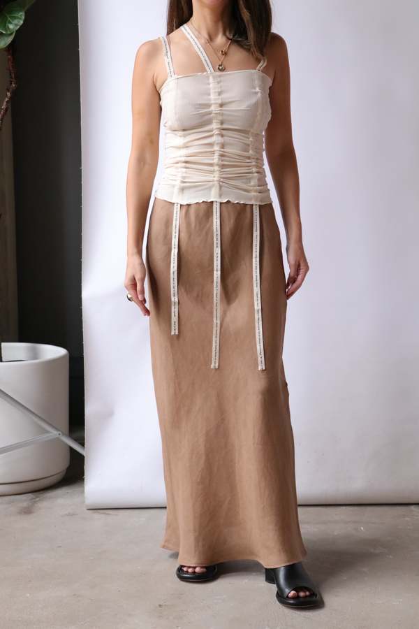 トップス BASERANGE / HEWN STRAP TOP L Baserange Hewn Strap Top - Undyed | Garmentory