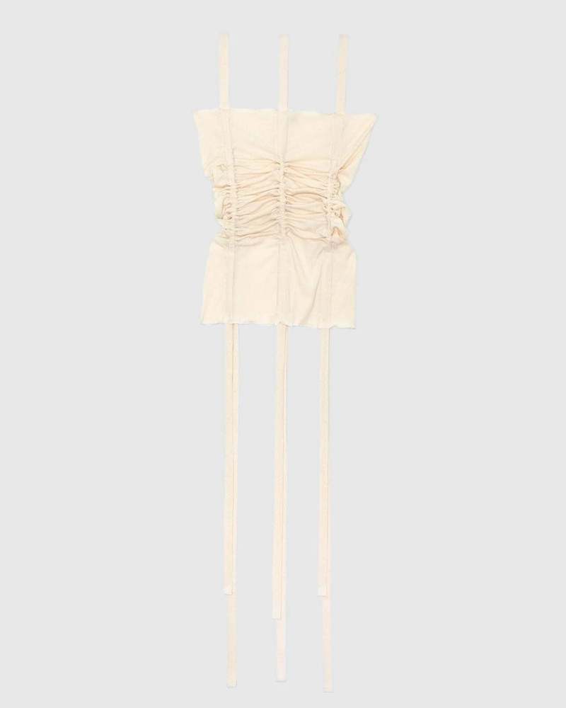 （新品）Baserange Hewn Strap Top Baserange Women's Hewn Strap Top in Undyed Baserange
