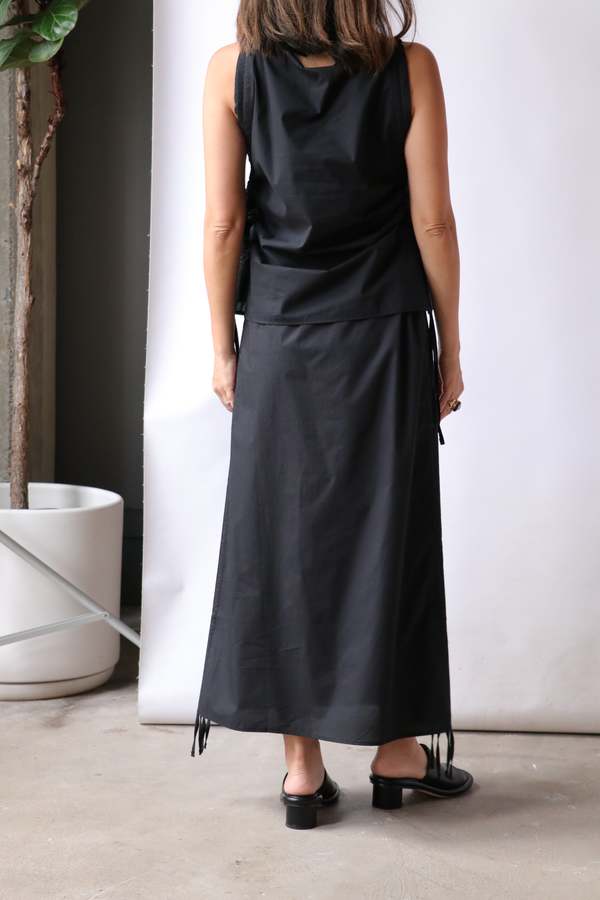Baserange Pictorial Strap Skirt - Black | Garmentory
