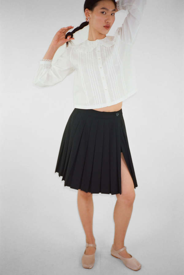 Sandy Liang Astra Skort - Black