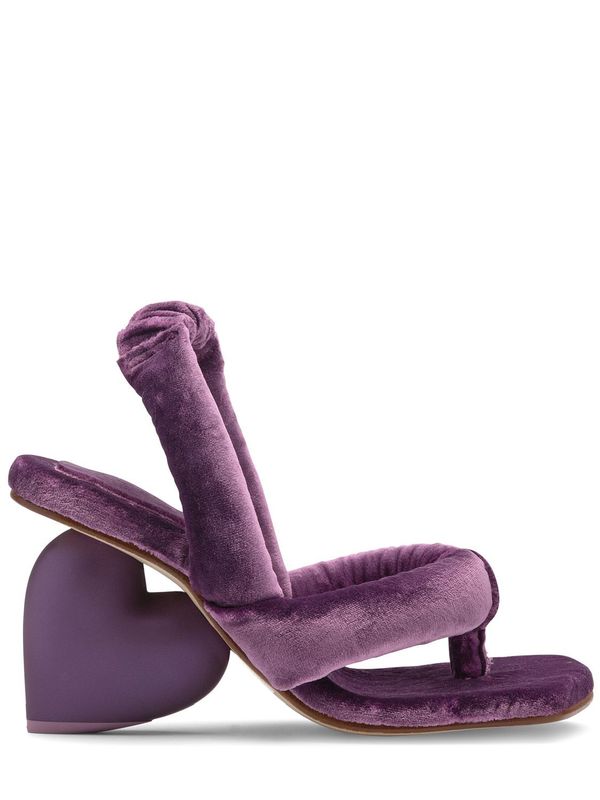 Yume Yume 80mm Love Velvet Sandals - Purple | Garmentory
