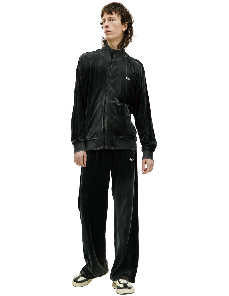 DIESEL S-Raband zip up track jacket - Dark Grey | Garmentory